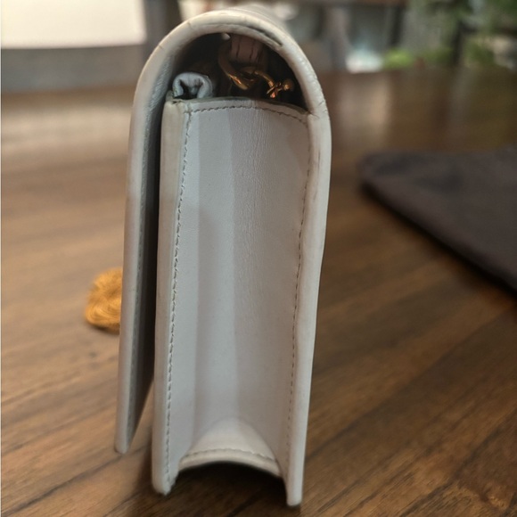 Yves Saint Laurent white Mono Barca chain purse - Picture 9 of 12